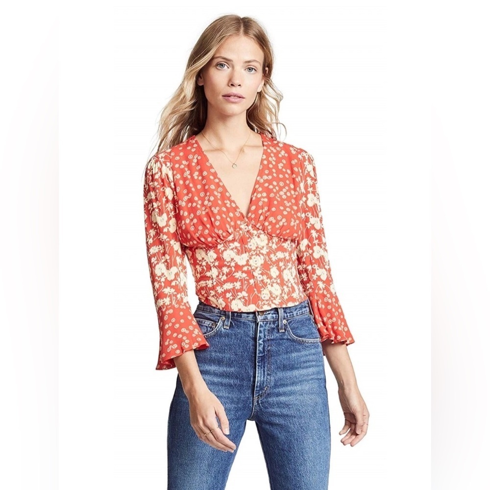 Free People Lady Bohemian Blouse, Size S